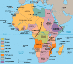 Mapa político y económico de África