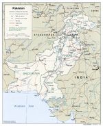 Mapa Politico de Pakistán