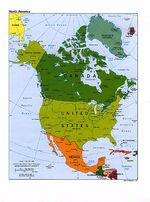 Mapa Político de América del Norte 1997