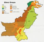 Mapa de los Grupos Étnicos de Pakistán