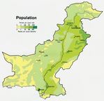 Mapa de Población de Pakistán