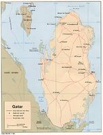 Mapa Politico de Qatar