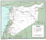 Mapa Politico de Syria
