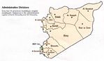 Mapa de las Divisiones Administrativas de Syria