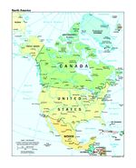 Mapa Político de América del Norte 1997