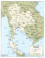Mapa Politico de Tailandia