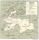 Mapa Politico de Tayikistán