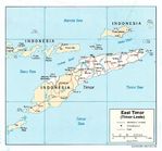 Mapa Politico de Timor Oriental