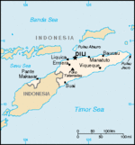 Mapa Politico Pequeña Escala de Timor Oriental