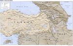 Mapa de Relieve Sombreado de Turquía Oriental y Cercanías