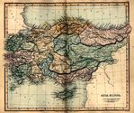 Mapa Antigua de Asia Minor 1849