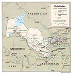 Mapa Politico de Uzbekistán