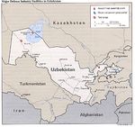 Mapa de las Principales Instalaciones de la Industria de Defensa de Uzbekistán