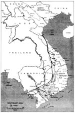 Mapa del Sureste Asiático 1967