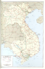Mapa del Transporte en Indochina