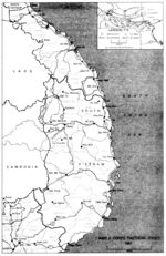 Mapa de las Zonas Tácticas de los I y II Cuerpos, Sureste Asiático 1967