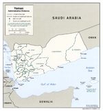Mapa de las Divisiones Administrativas de Yemen