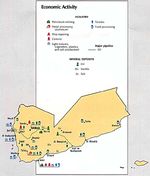 Mapa de la Actividad Económica de Yemen