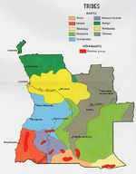 Mapa de las Tribus de Angola