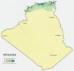 Mapa de Población de Argelia
