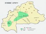 Mapa de la Actividad Económica de Burkina Faso