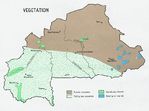 Mapa de Vegetación de Burkina Faso