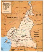Mapa Politico de Camerún