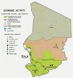 Mapa de la Actividad Económica del Chad
