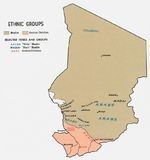 Mapa de los Grupos Étnicos de Chad