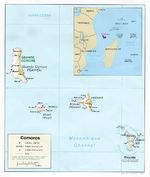 Mapa de Relieve Sombreado de Comoras