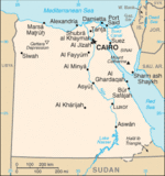 Mapa Político Pequeña Escala de Egipto