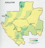 Mapa de Población de Gabón