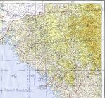 Mapa Topográfico de Guinea Central y Occidental