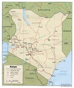 Mapa Politico de Kenia