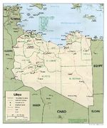 Mapa Politico de Libia