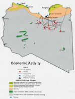 Mapa de la Actividad Económica de Libia