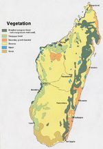 Mapa de Vegetación de Madagascar