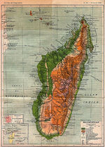Mapa de Madagascar 1895