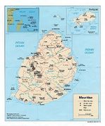 Mapa Politico Pequeña Escala de las Islas Cocos, Australia
