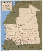 Mapa Politico de Mauritania