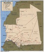 Mapa Politico de Mauritania