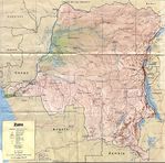 Mapa de Relieve Sombreado de República Democrática del Congo (Zaire)