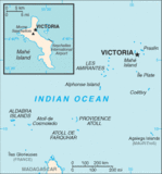 Mapa Político Pequeña Escala de Seychelles