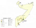 Mapa de la Actividad Económica de Somalia y Yibuti