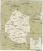 Mapa Politico de Suazilandia