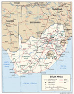 Mapa Politico de Sudáfrica