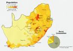 Mapa de Población de Sudáfrica