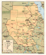 Mapa Politico de Sudán