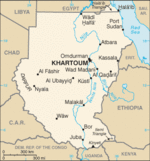 Mapa Político Pequeña Escala de Sudán