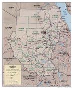 Mapa de Relieve Sombreado de Sudán